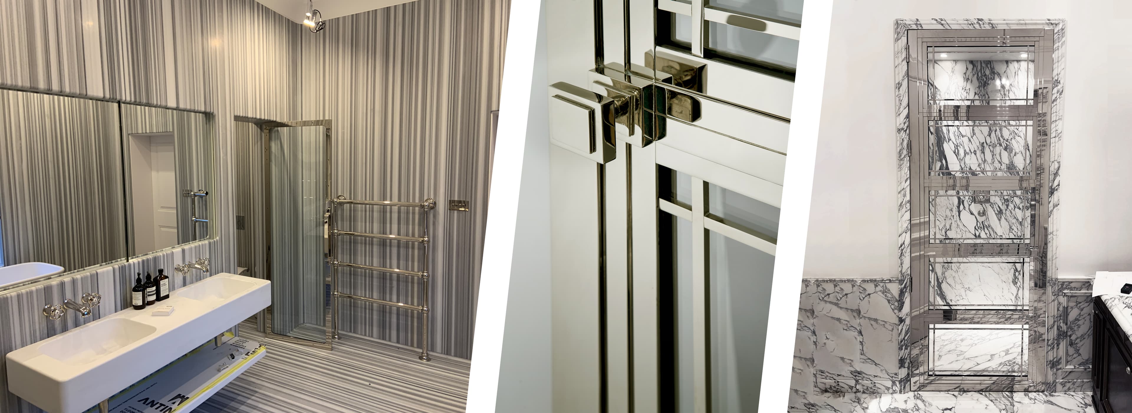 Interior door craftsmanship collage